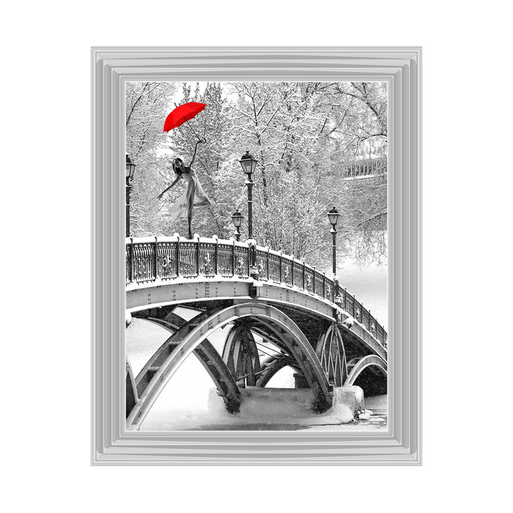FG568 Ballerina On A Frozen Bridge
