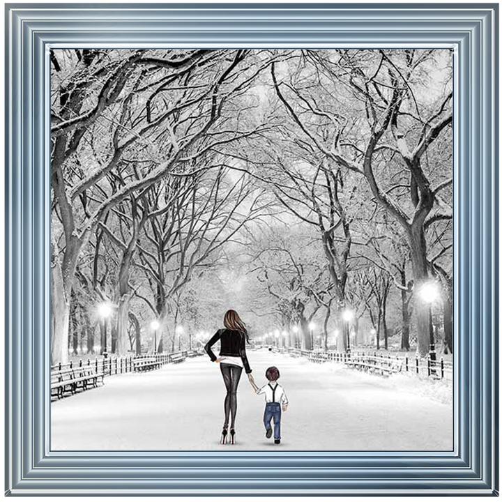 FG587 Mum & Son Winter Stroll