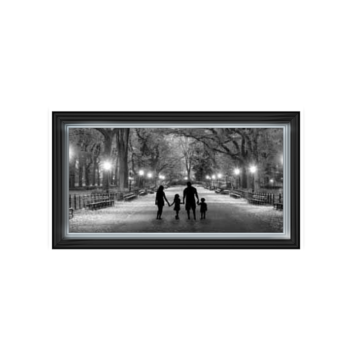 Family stroll dusk