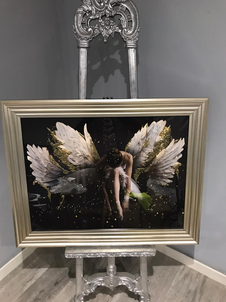 FG748 Ballerina with Gold Wings