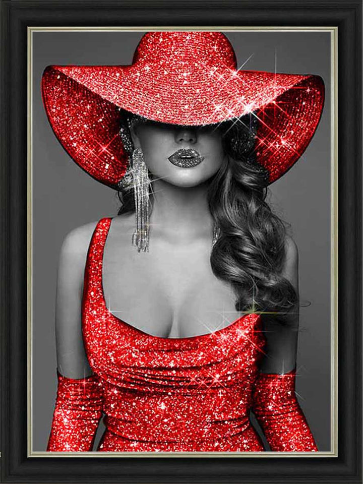 FG956 RED HAT RED DRESS ||