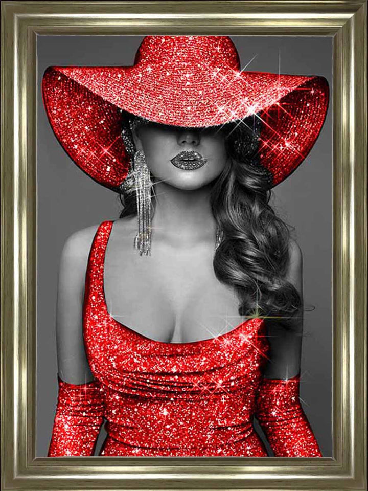 FG956 RED HAT RED DRESS ||