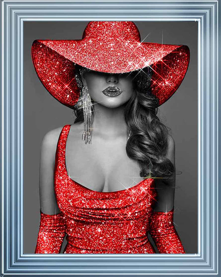 FG956 RED HAT RED DRESS ||