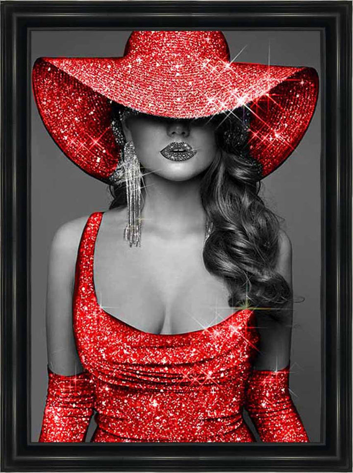 FG956 RED HAT RED DRESS ||