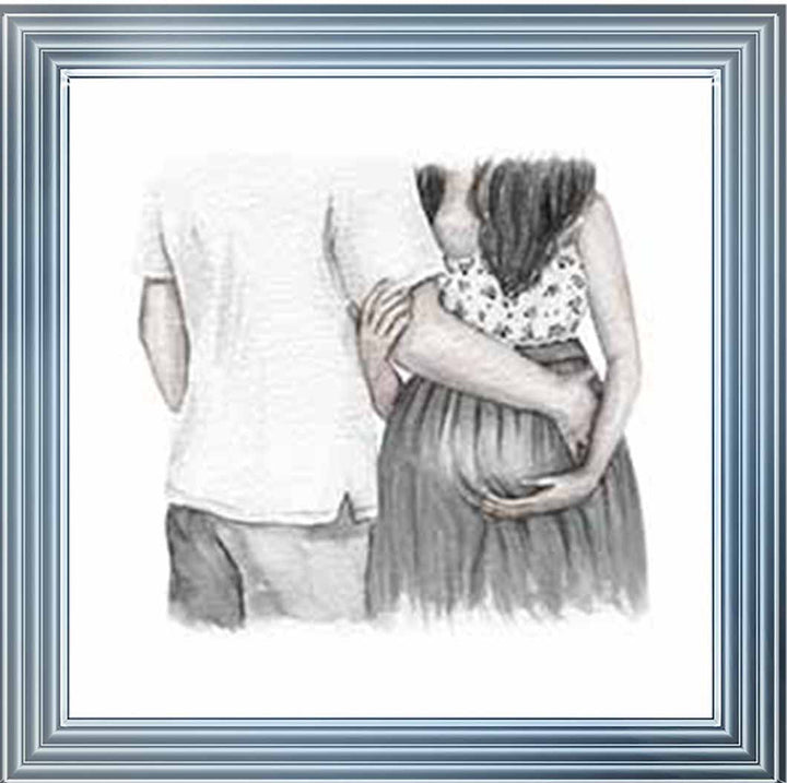 FG918-B&W Pregnant Couple