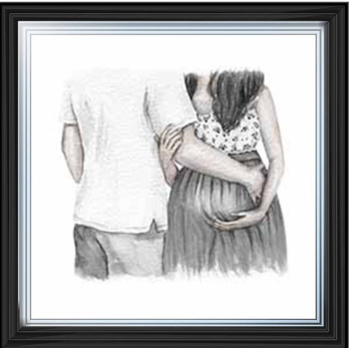FG918-B&W Pregnant Couple