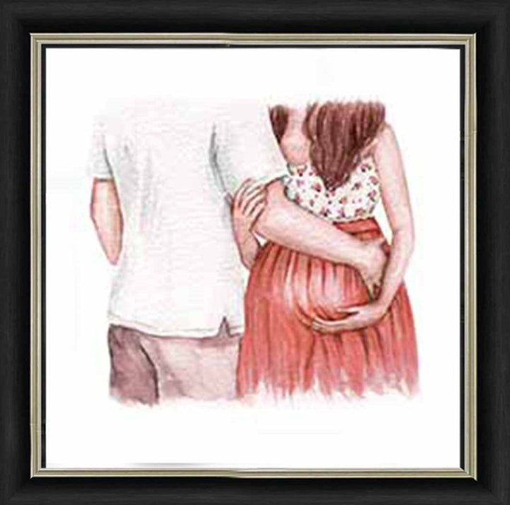 FG918-R Pregnant Couple Red