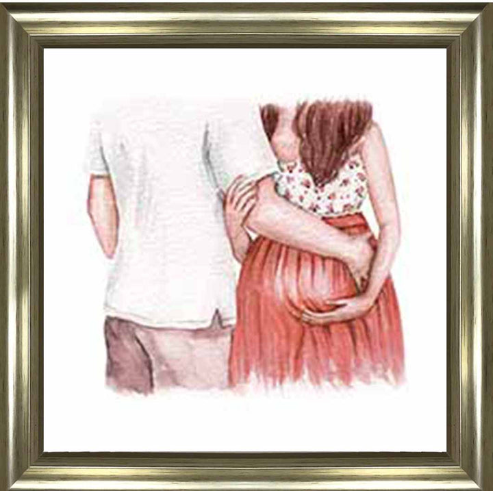 FG918-R Pregnant Couple Red