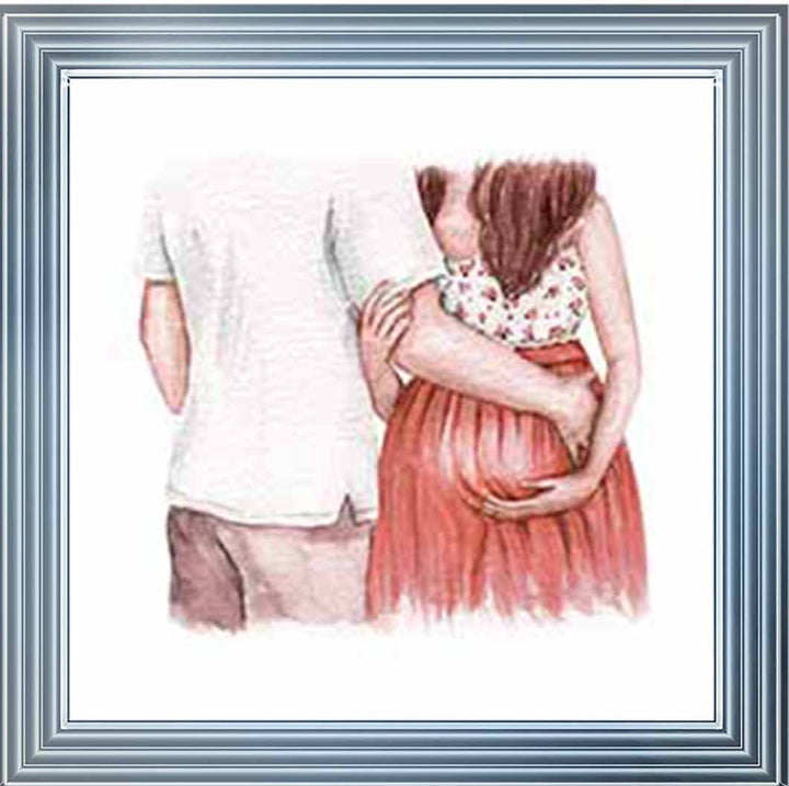 FG918-R Pregnant Couple Red