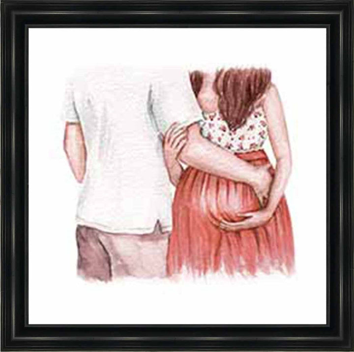 FG918-R Pregnant Couple Red