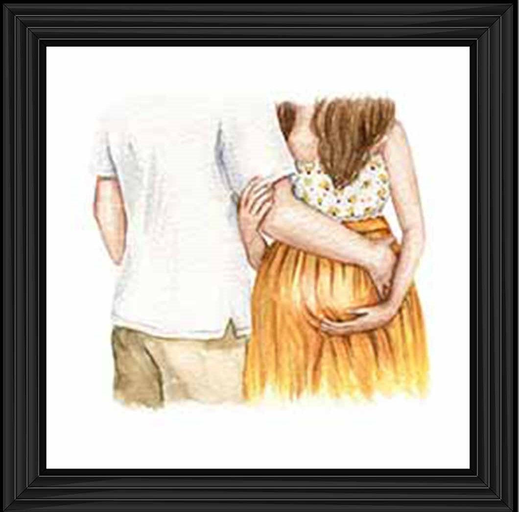 FG918-Y Pregnant Couple Red