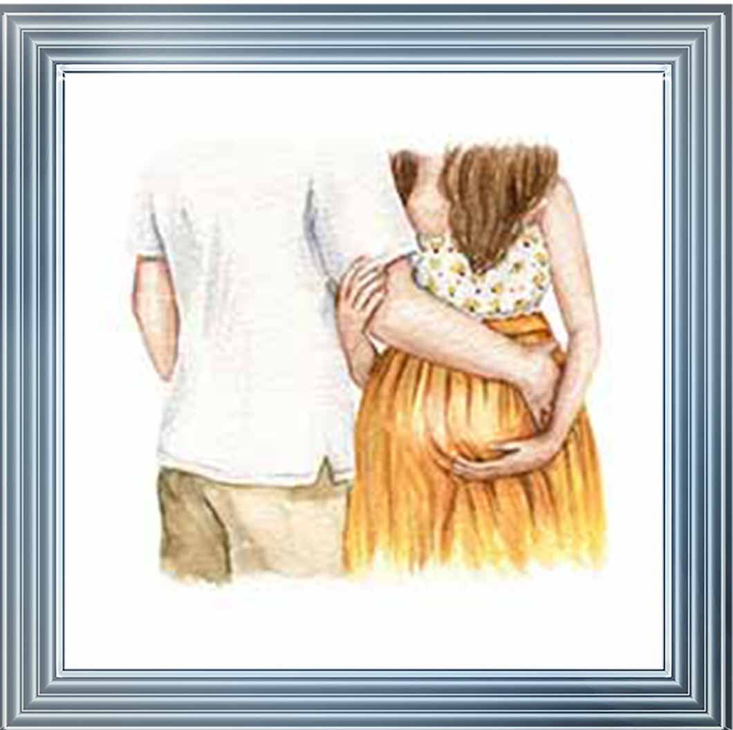 FG918-Y Pregnant Couple Red