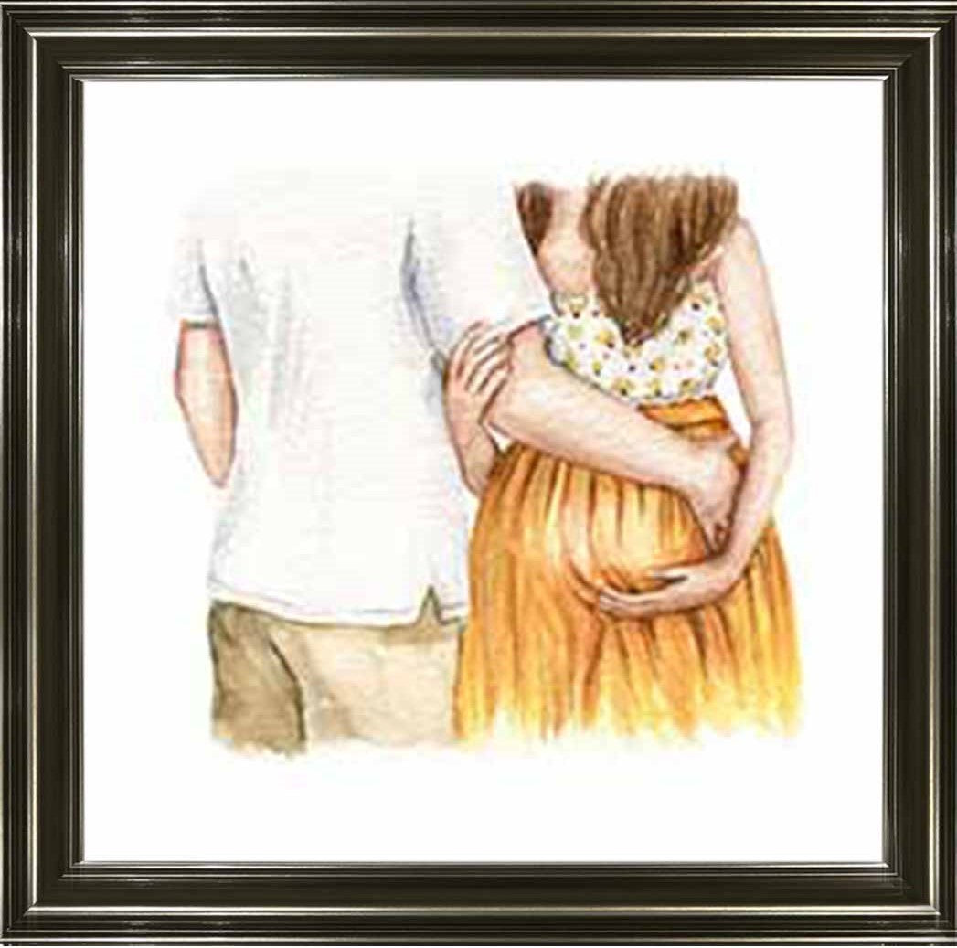 FG918-Y Pregnant Couple Red