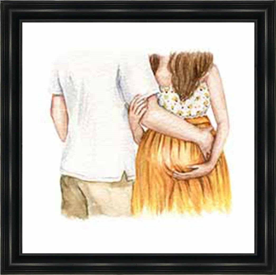 FG918-Y Pregnant Couple Red