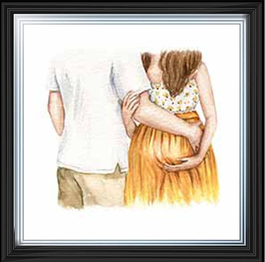 FG918-Y Pregnant Couple Red