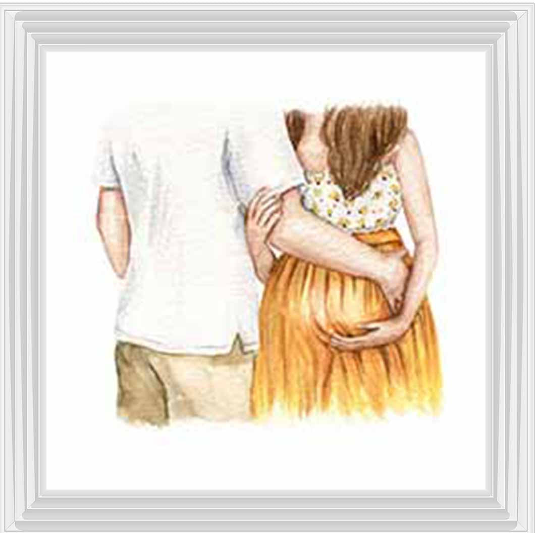 FG918-Y Pregnant Couple Red