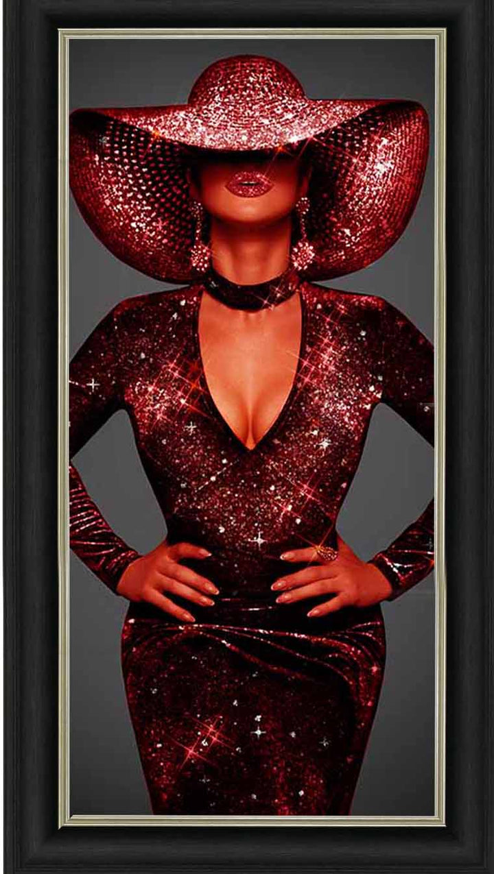 FG954 RED HAT RED DRESS