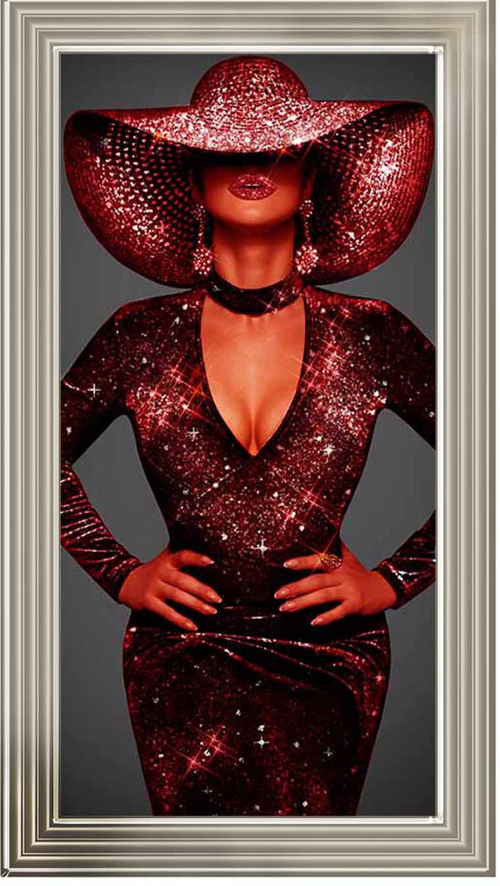 FG954 RED HAT RED DRESS