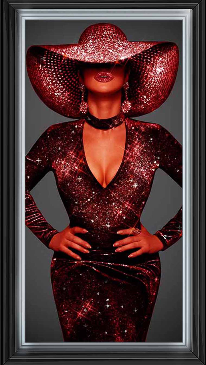 FG954 RED HAT RED DRESS