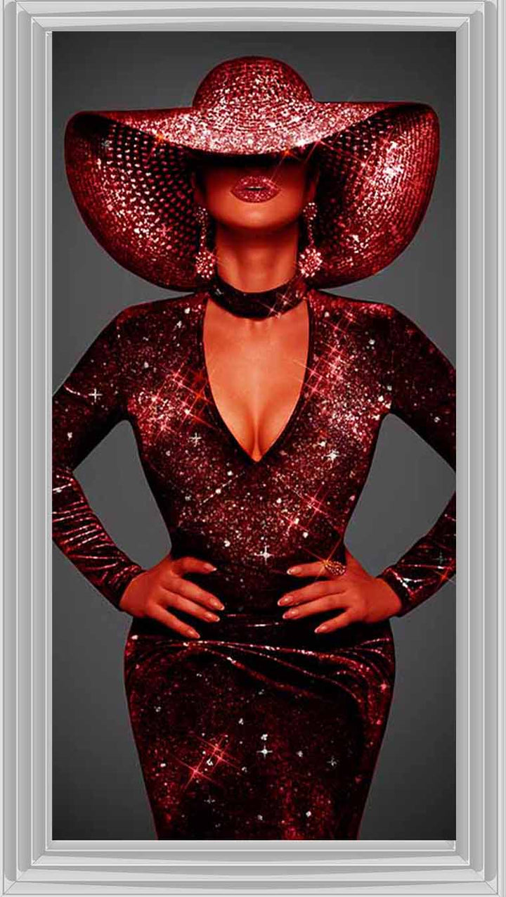 FG954 RED HAT RED DRESS