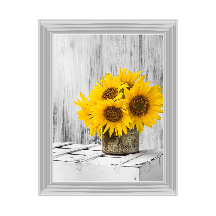 Rustic Sunflower Pot