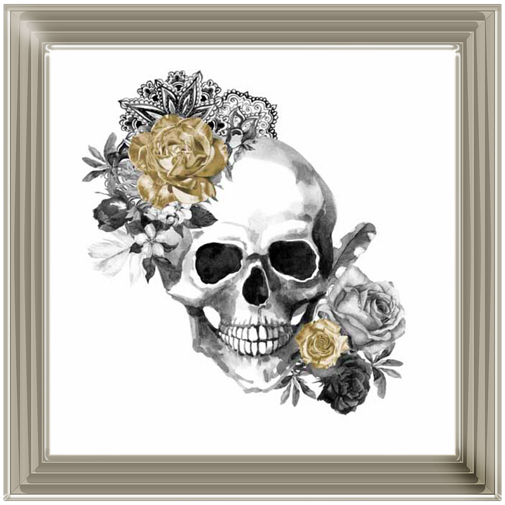 FL274 Floral Skull