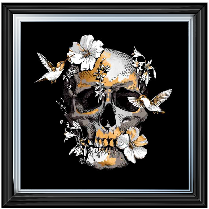 FL301 Floral Skull