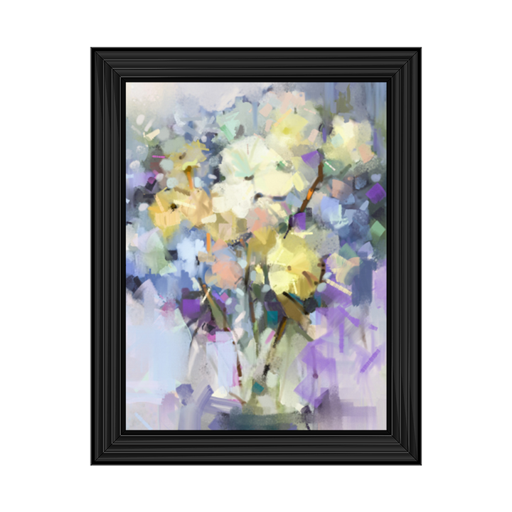 Purple & Yellow Flower Painting