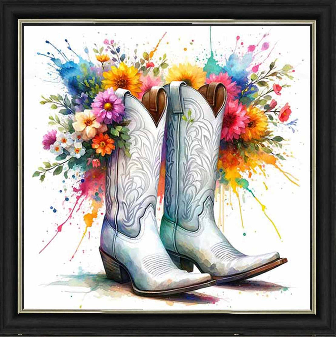 FL502 FLORAL COWBOY BOAT