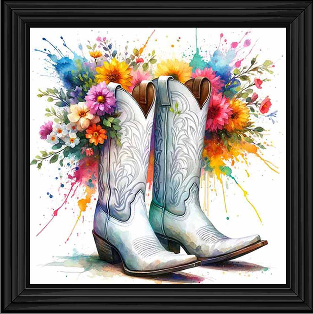 FL502 FLORAL COWBOY BOAT