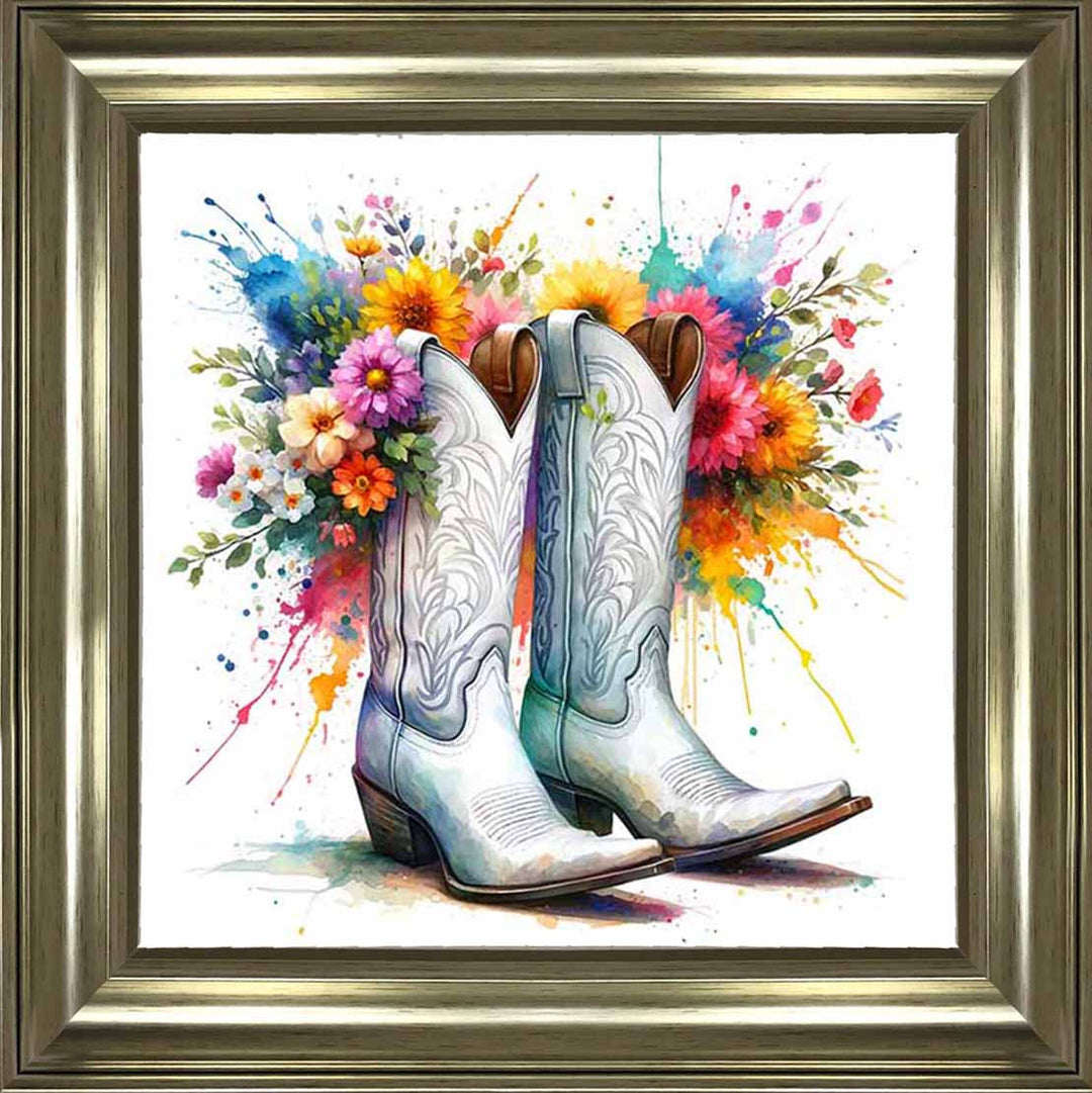 FL502 FLORAL COWBOY BOAT