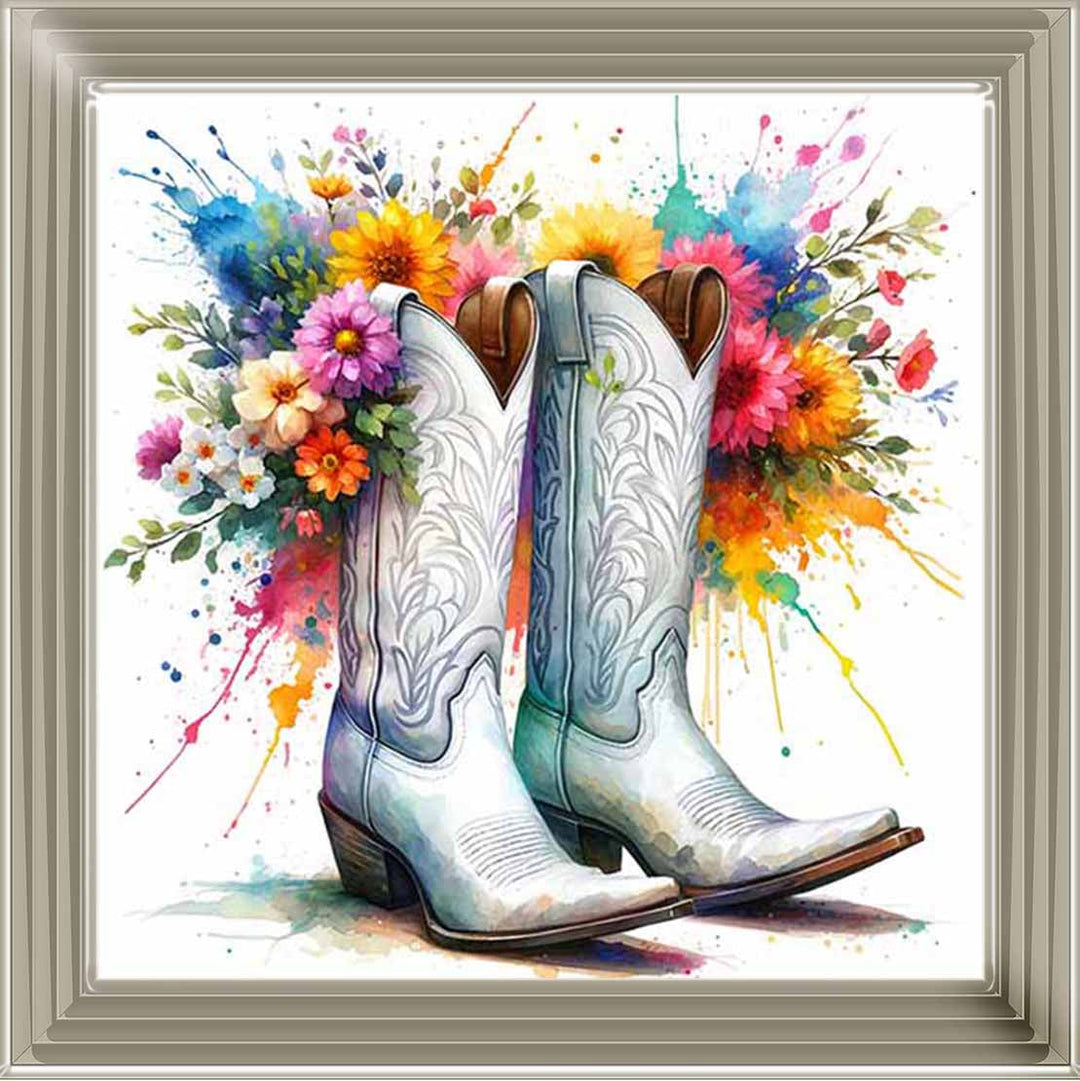 FL502 FLORAL COWBOY BOAT