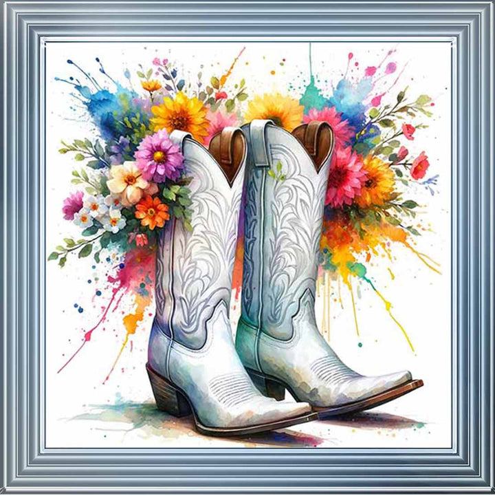 FL502 FLORAL COWBOY BOAT