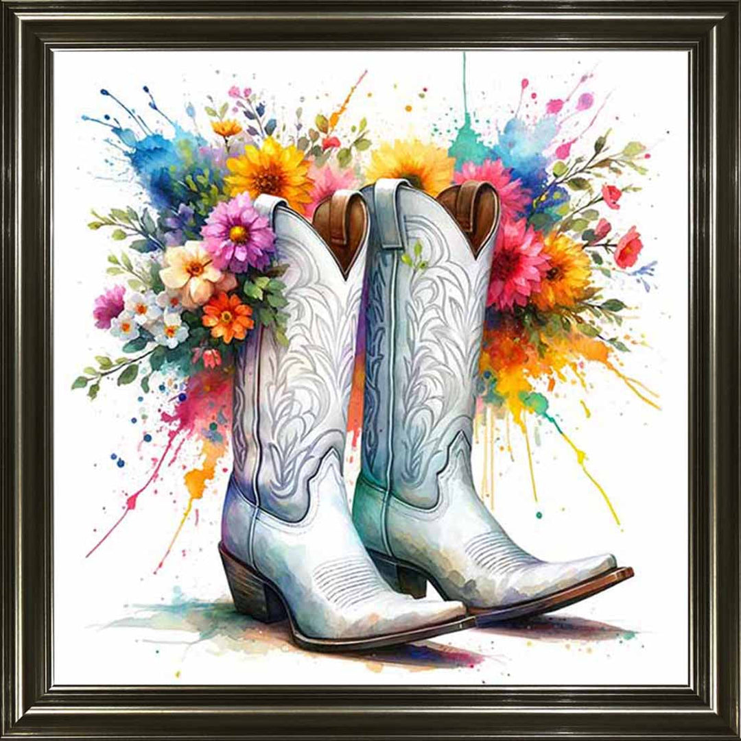 FL502 FLORAL COWBOY BOAT