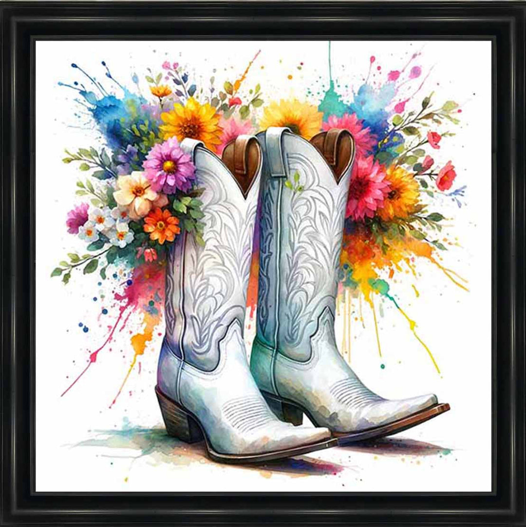 FL502 FLORAL COWBOY BOAT