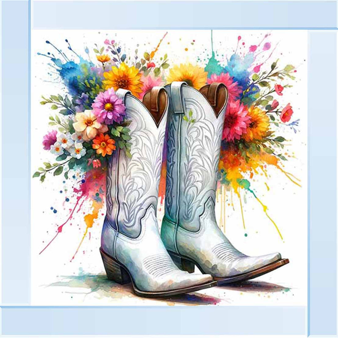 FL502 FLORAL COWBOY BOAT