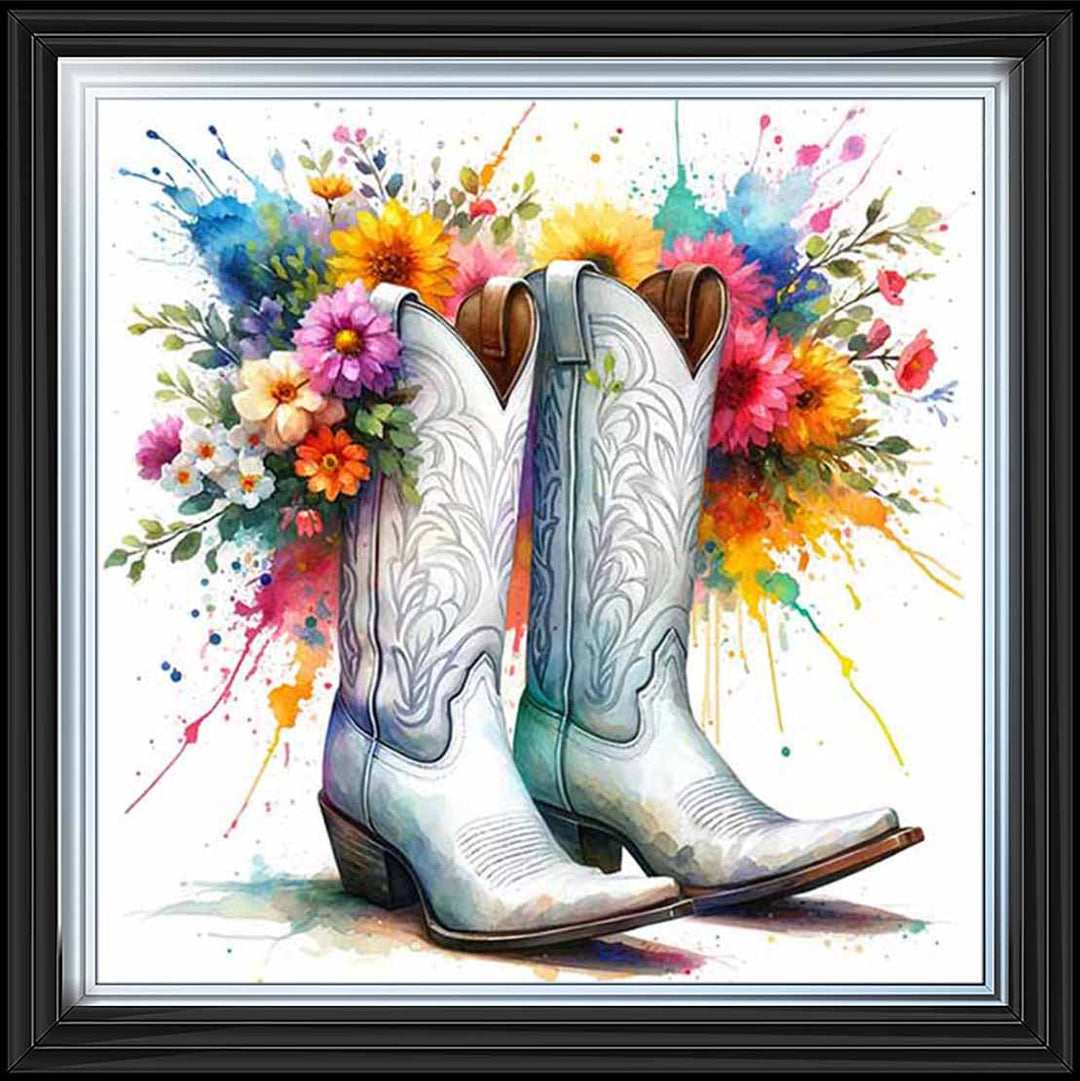 FL502 FLORAL COWBOY BOAT