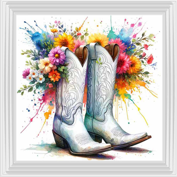 FL502 FLORAL COWBOY BOAT
