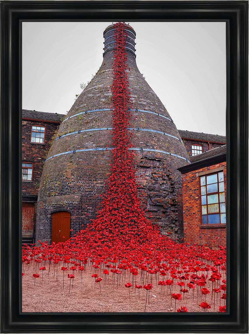 FL504 POPPIES WEEPING WINDOW