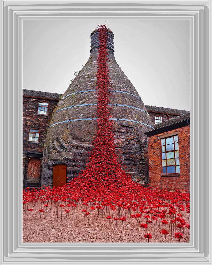 FL504 POPPIES WEEPING WINDOW