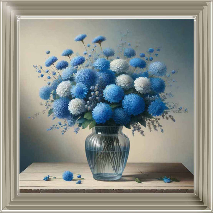 FL508 TEAL FLOWER