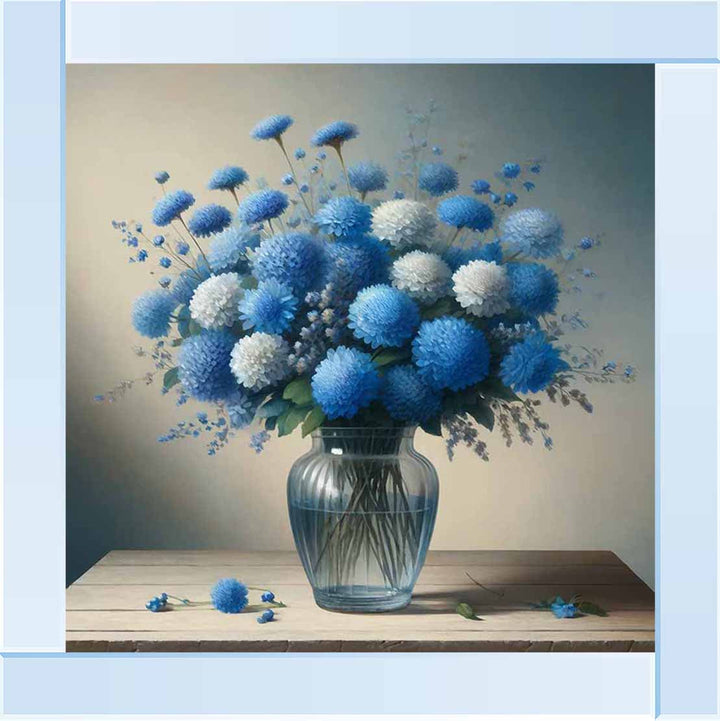 FL508 TEAL FLOWER