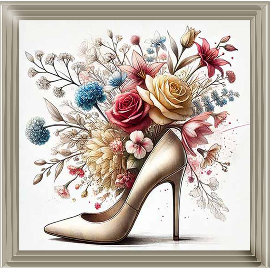 FL560 Flowers in Shoe