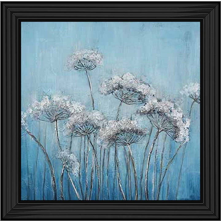 FL574 White Denise, Blue Background