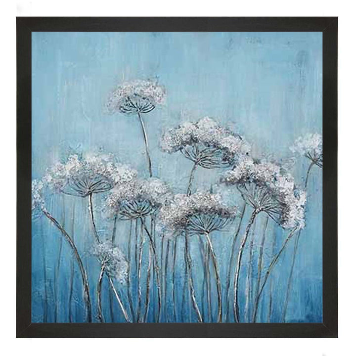 FL574 White Denise, Blue Background