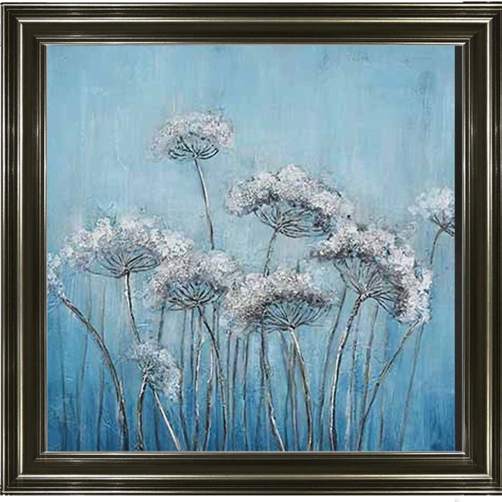 FL574 White Denise, Blue Background