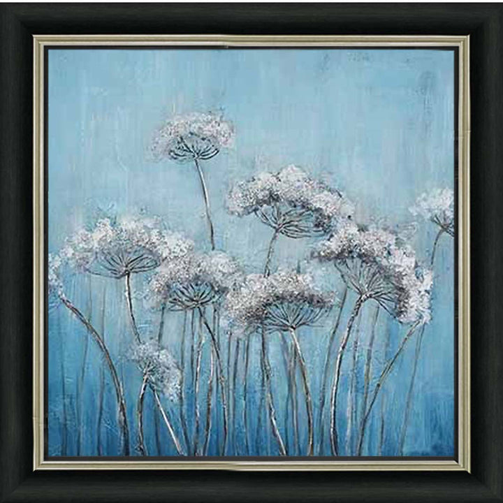 FL574 White Denise, Blue Background