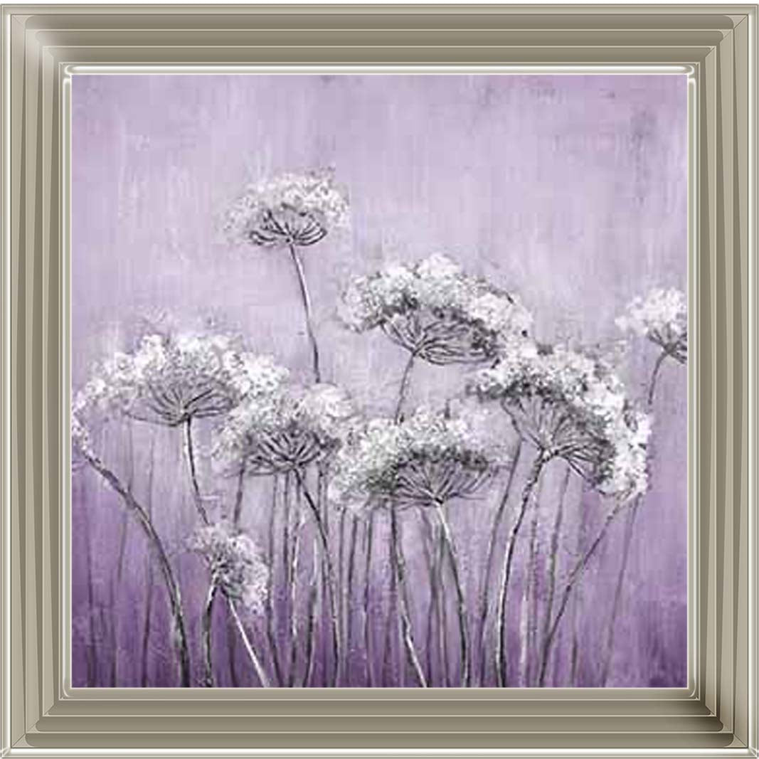 FL575 White Denise, Purple Background