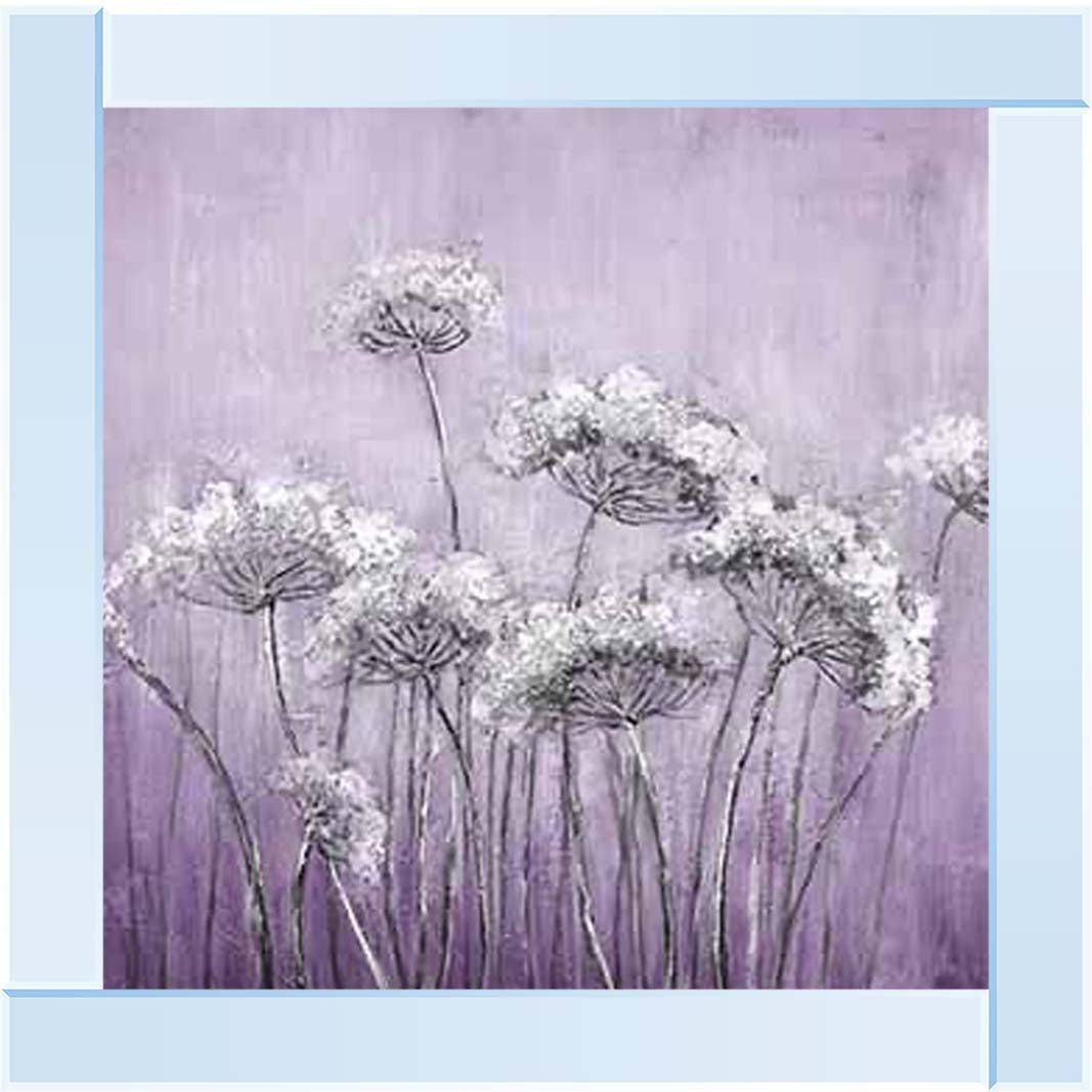 FL575 White Denise, Purple Background