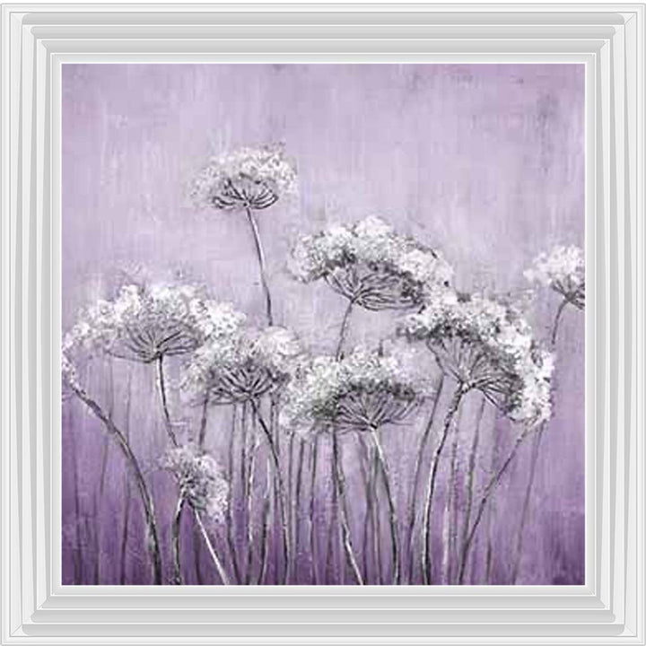 FL575 White Denise, Purple Background